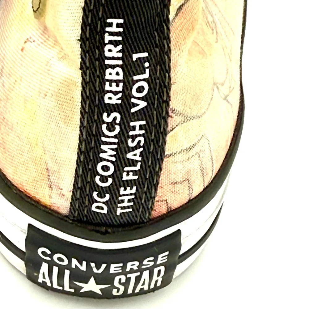Converse Black and‎ Orange Graphic High-Top Sneakers